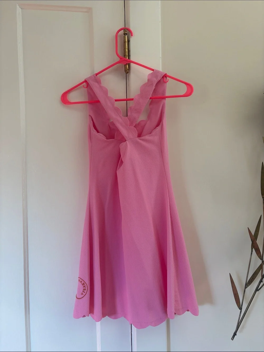 Marysia Swim Pink Scalloped Tank Active Dress